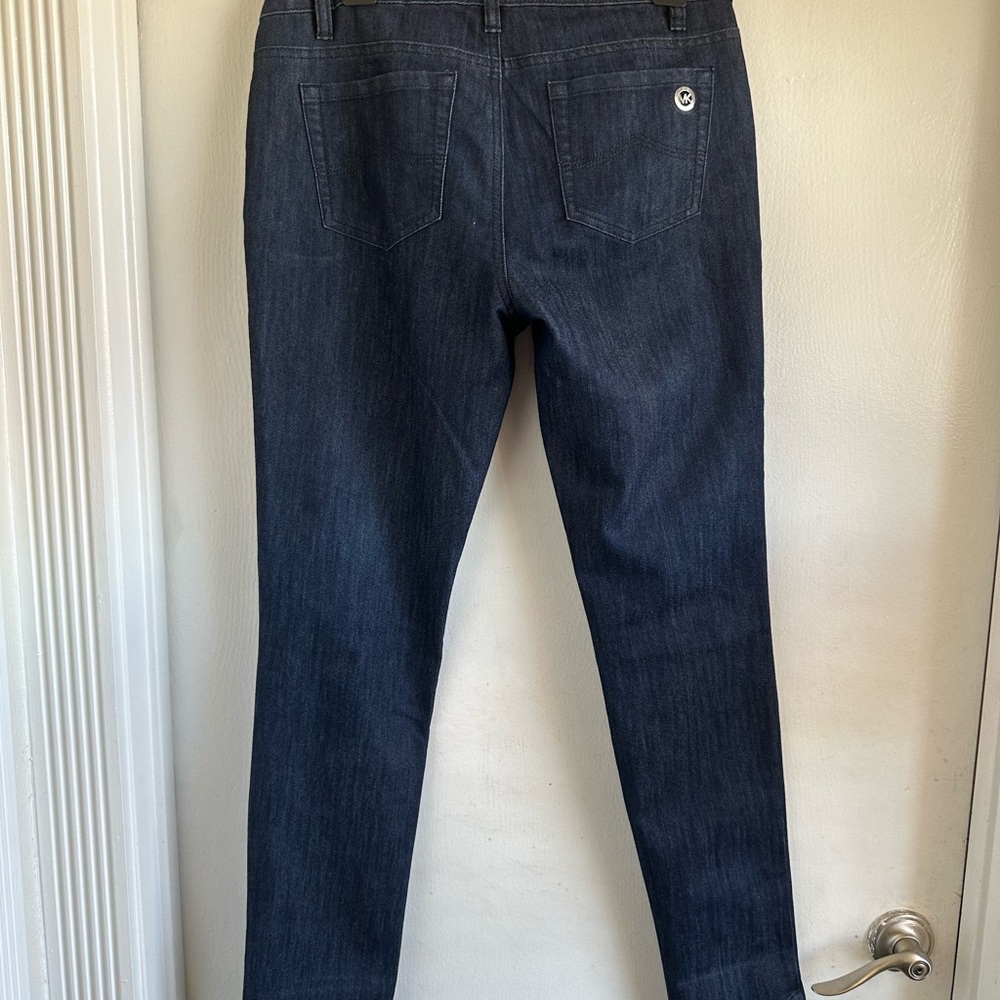 Michael Kors Women’s Straight Leg Navy Blue Jeans Size 8 - Picture 2 of 10